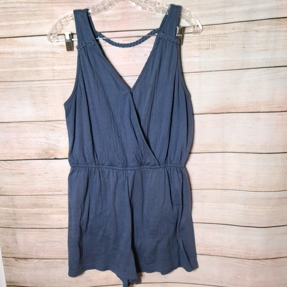 Universal Thread Faux Wrap Romper, Size Large
